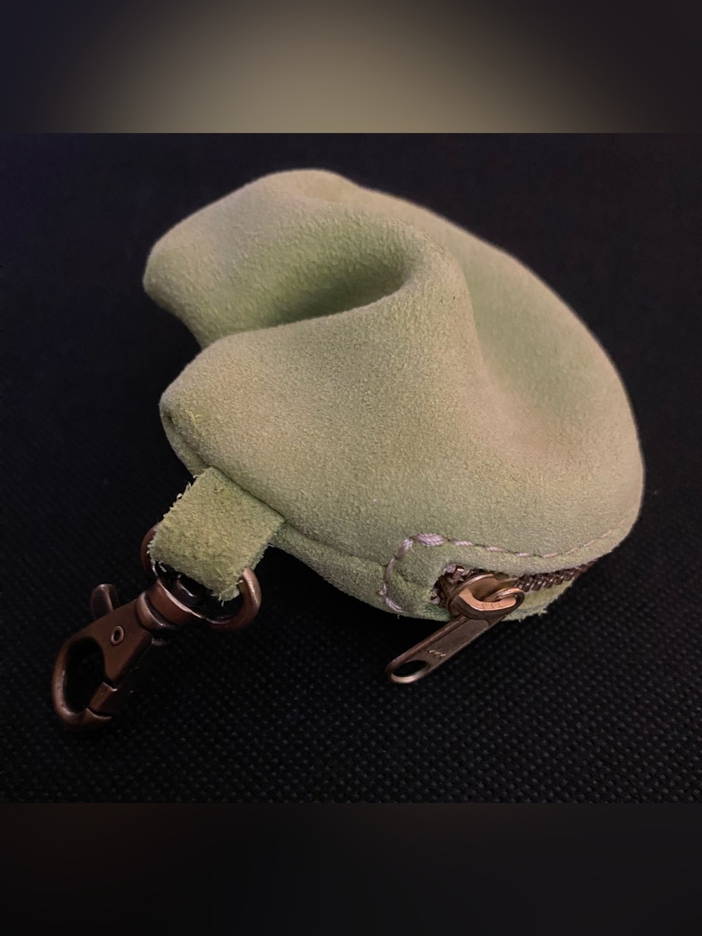 Portland Leather Goods Fortune, cookie keychain - Lime. - Picture 4 of 9